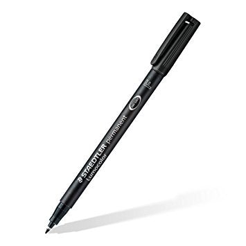 Staedtler L-Colour Fine Perm Black | Permanent Marking Pens