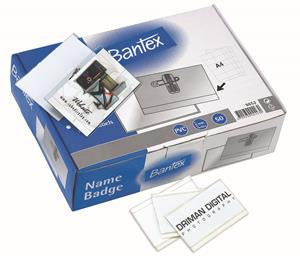 Bantex Conference Badge Clear
