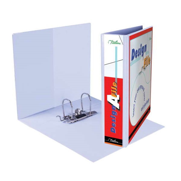 Treeline Design A File L/A File White | Files - Lever Arch PVC