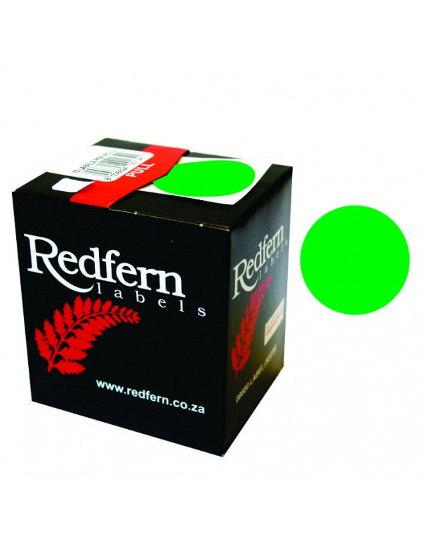 Redfern C25 Label Fluor. Green