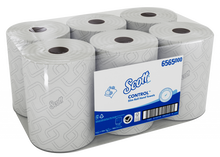 ROLLER TOWEL SLIMROLL SCOTT 6X125M 6565 | Toilet Rolls and Tissues