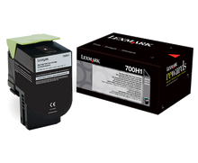 LEXMARK 700H1 BLACK HIGH YIELD TONER CARTRIDGE