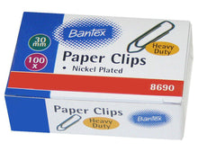 Bantex 30mm Paper Clips Nickel | Clips - Paper and Gem