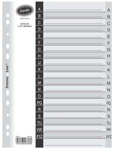 Bantex A4 20 Div A-Z Index Grey