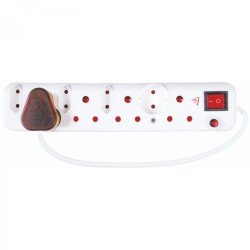 Ellies Multiplugs Wonder Protected 8 Way High Level Surge | Adaptors and Multiplugs