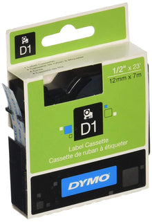 DYMO D1 ELECT TAPE 12X7 BLACK ON CLEAR TAPE | Dymo Tape