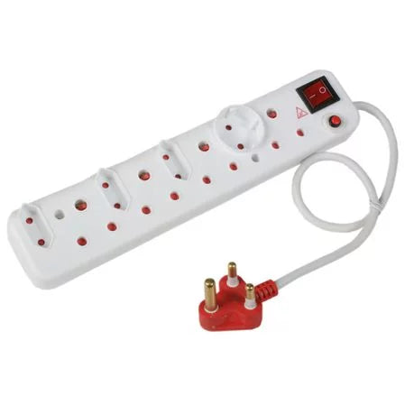 Ellies Multiplug 8 Way Surge Protection | Adaptors and Multiplugs
