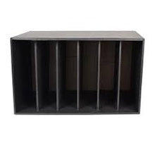 L/A STORAGE BOX 6 COMPARTMENT BLACK | Files, Filing & Storage Solutions