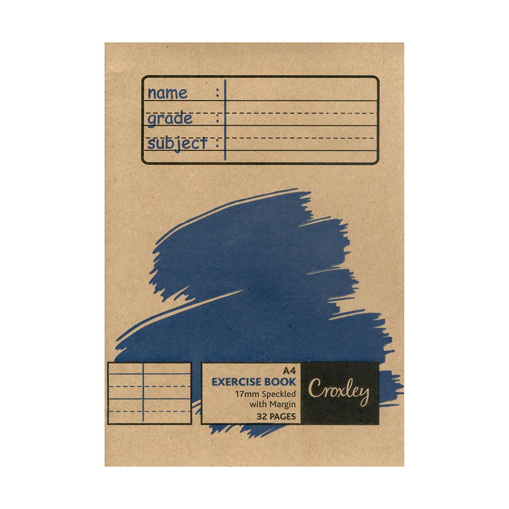 Croxley Exercise Book A4 32Pg 17mm Speckled Guideline Soft Cover | Exercise Books