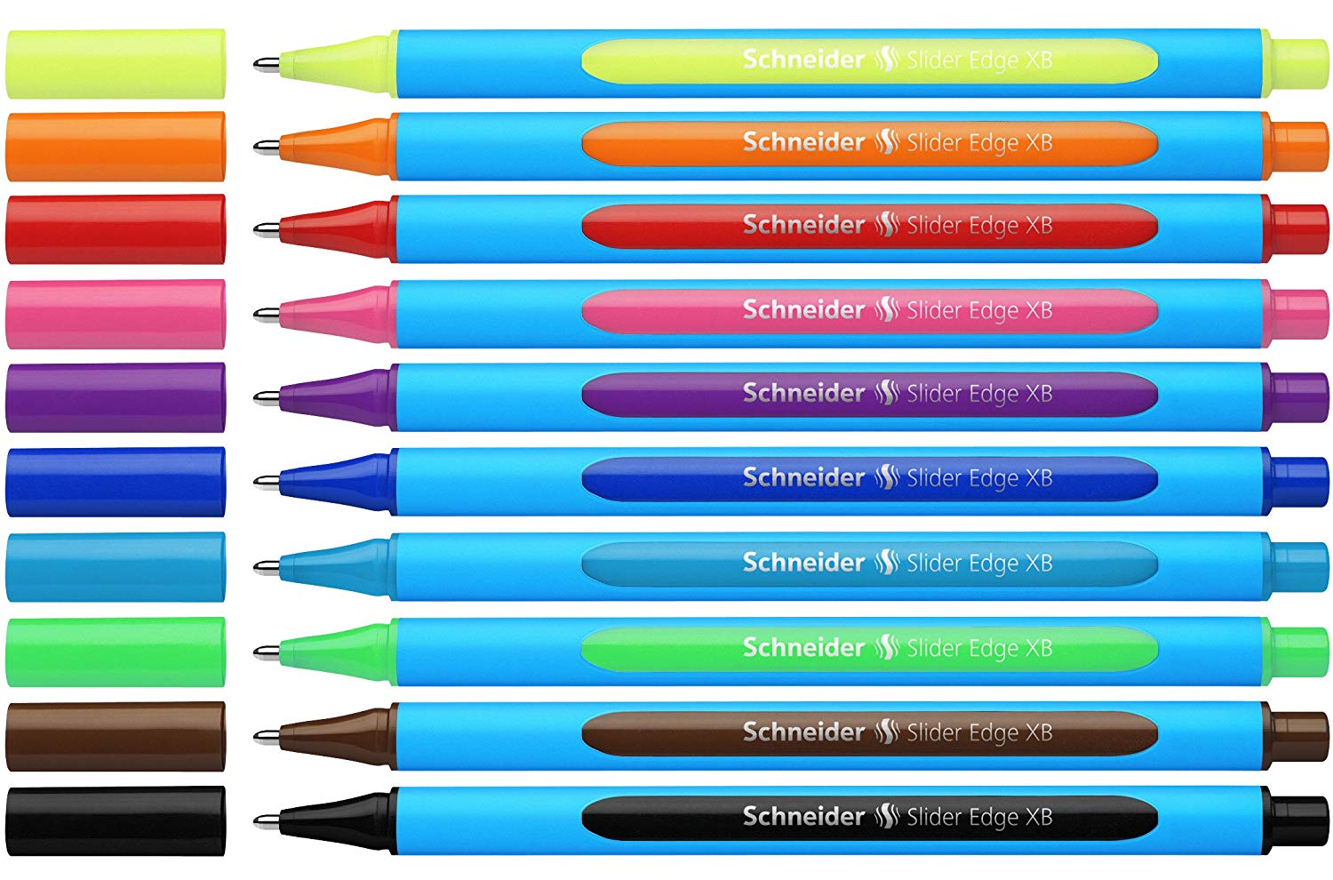 SLIDER EDGE XB - WALLET OF 10 - ASSORTED | Ballpoint Pens