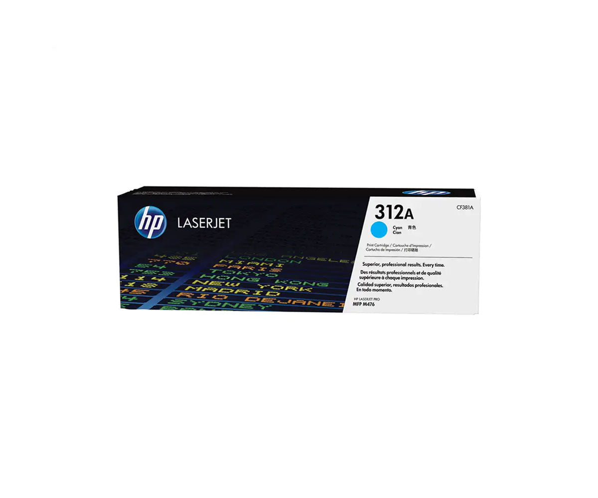 HP 312A CYAN TONER CARTRIDGE  FOR COLOUR LASERJET PRO MFP M4 | Hewlett Packard Toner Cartridges Genuine