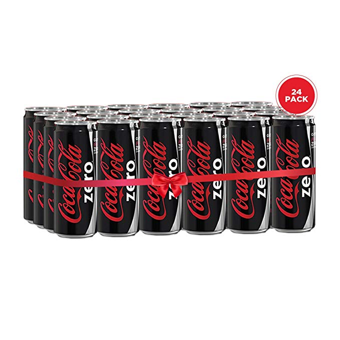COCA COLA ZERO 24X300ML CAN | Juices & Soft Drinks