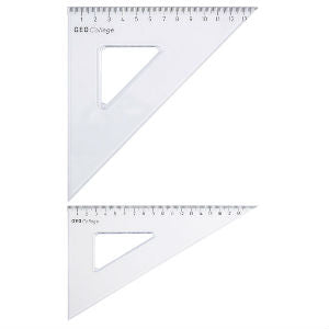 GEO College Set Square 60 or 30 deg with 240mm hyp | Set Squares and Protractors