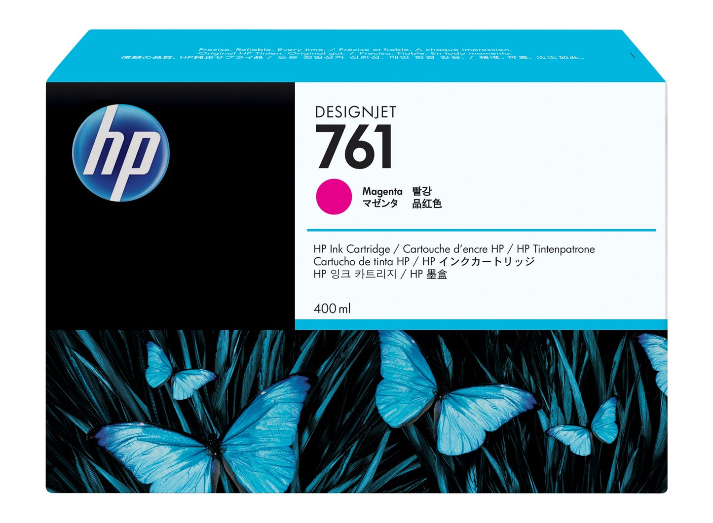 HP 761 400ML Magenta Ink Cartridge/Designjet T7100