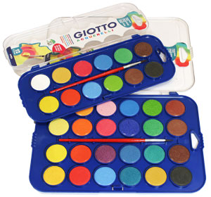 Giotto Acquarell Blocks 30mm 24's | Acquarell paints