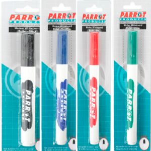 Parrot Marker Whiteboard Bullet Carded Black