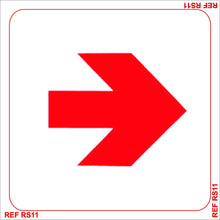 Redfern Red Arrow Sign 150mmx150mm