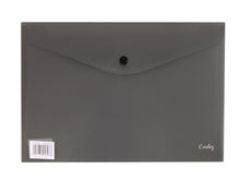 Croxley A4 Envelope with Button - Black PK 12