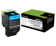 Lexmark 708hc Cyan High Yield Return Program Toner Cartridge