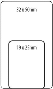 Tower R1925 Labels Flu Green