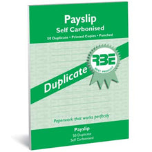 RBE Payslip Pad Self Carbonised Duplicate 50 Sheets