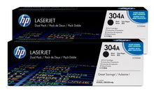 HP 304A Black Dual Pack Toner Cartridge