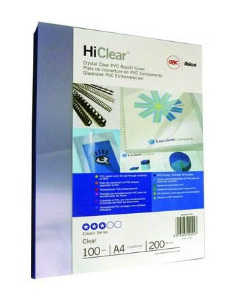 Rexel Clear Covers 200mic 100s