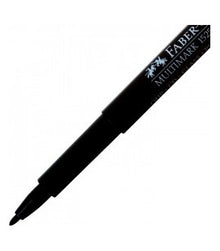 Faber Castell 1525 Multimark Permanent Medium Black Box 10 | Permanent Marking Pens