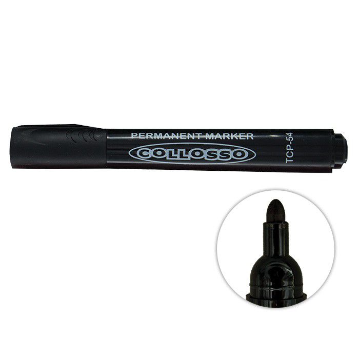 Black Collosso Permanent Marker Bullet | Permanent Marking Pens