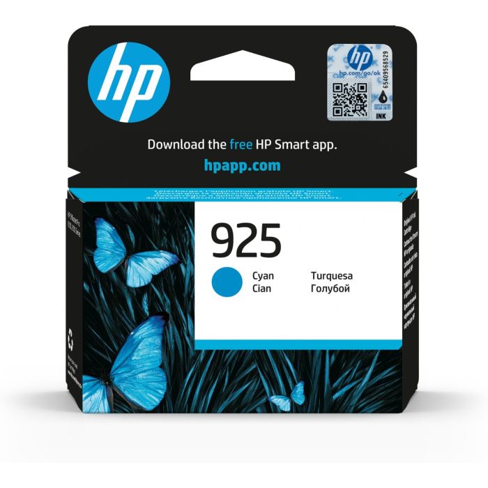 HP 925 CYAN ORIGINAL INK CARTRIDGE FOR OFFICEJET PRO 8120 PA | Hewlett Packard Inkjet Cartridges Genuine