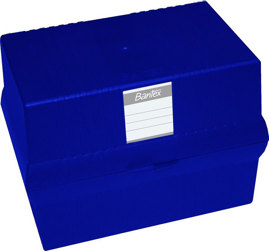Bantex A5 Card File Box Blue | Box File
