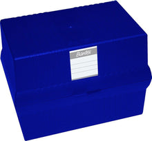 Bantex A5 Card File Box Blue | Box File