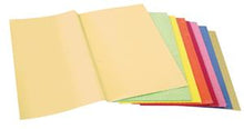 Manilla Folders Scored and Punched Blue