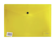 Croxley A4 Envelope with Button - Yellow PK 12