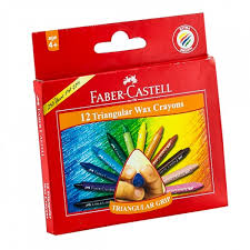 Wax Crayons 12'S Traingular