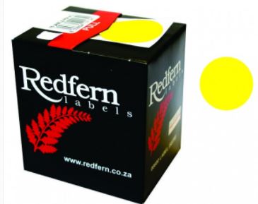 Redfern C19 Label Yellow