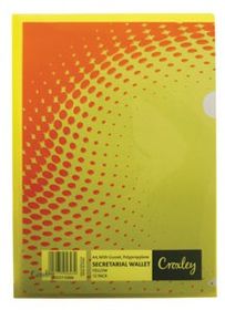 Croxley Secretarial Wallet Yellow (12's)