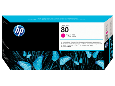 HP No 80 Magenta Printhead | Hewlett Packard Inkjet Cartridges Genuine