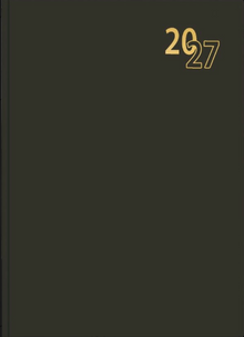 DIARY A4 PAD STANDARD BLACK 2027