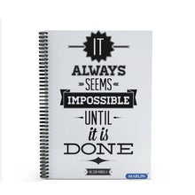 Marlin A6 100pg Design Side Spiral Notebook