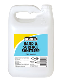 ALCOLIN HAND & SURFACE SANITISER 5LTR | PPE