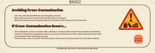 Allergen Decal 350mm X 112mm - 1 Label per sheet | Labels