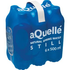 Aquelle Natural Still Spring Water 6 x 500ml | Waters