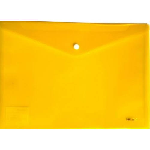 NEXX PP A4 BUTTON ENVELOPE YELLOW | Carry Folders