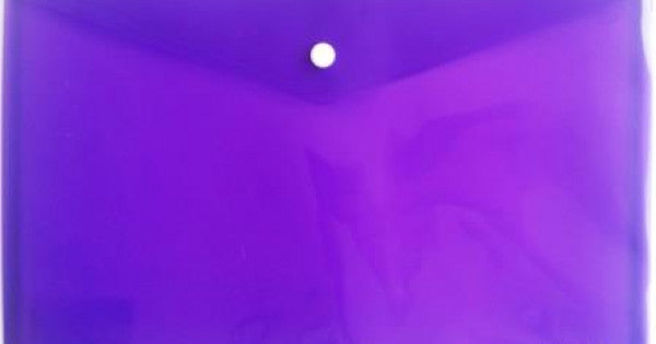 NEXX PP A4 BUTTON ENVELOPE PURPLE | Carry Folders