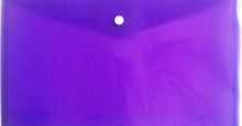 NEXX PP A4 BUTTON ENVELOPE PURPLE | Carry Folders
