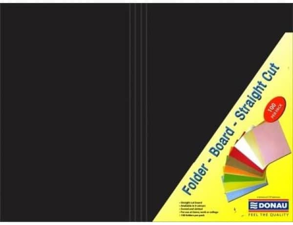 Donau Manilla Folders 160gsm Black 100pk | Manilla Folders