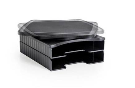 Monitor Riser 360 Degree Swivel Base - Paper trays included | Ergonomics
