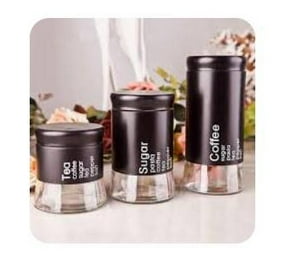 Kitchen Food Storage Airtight Coffee Tea Sugar Canister Set | Kitchen Utensils