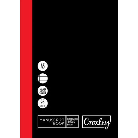 Croxley JD355 A6 96 Pg Side Bound Hard Cover